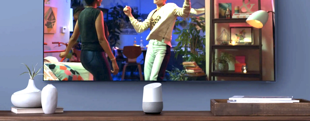 Google Home dans le living-room