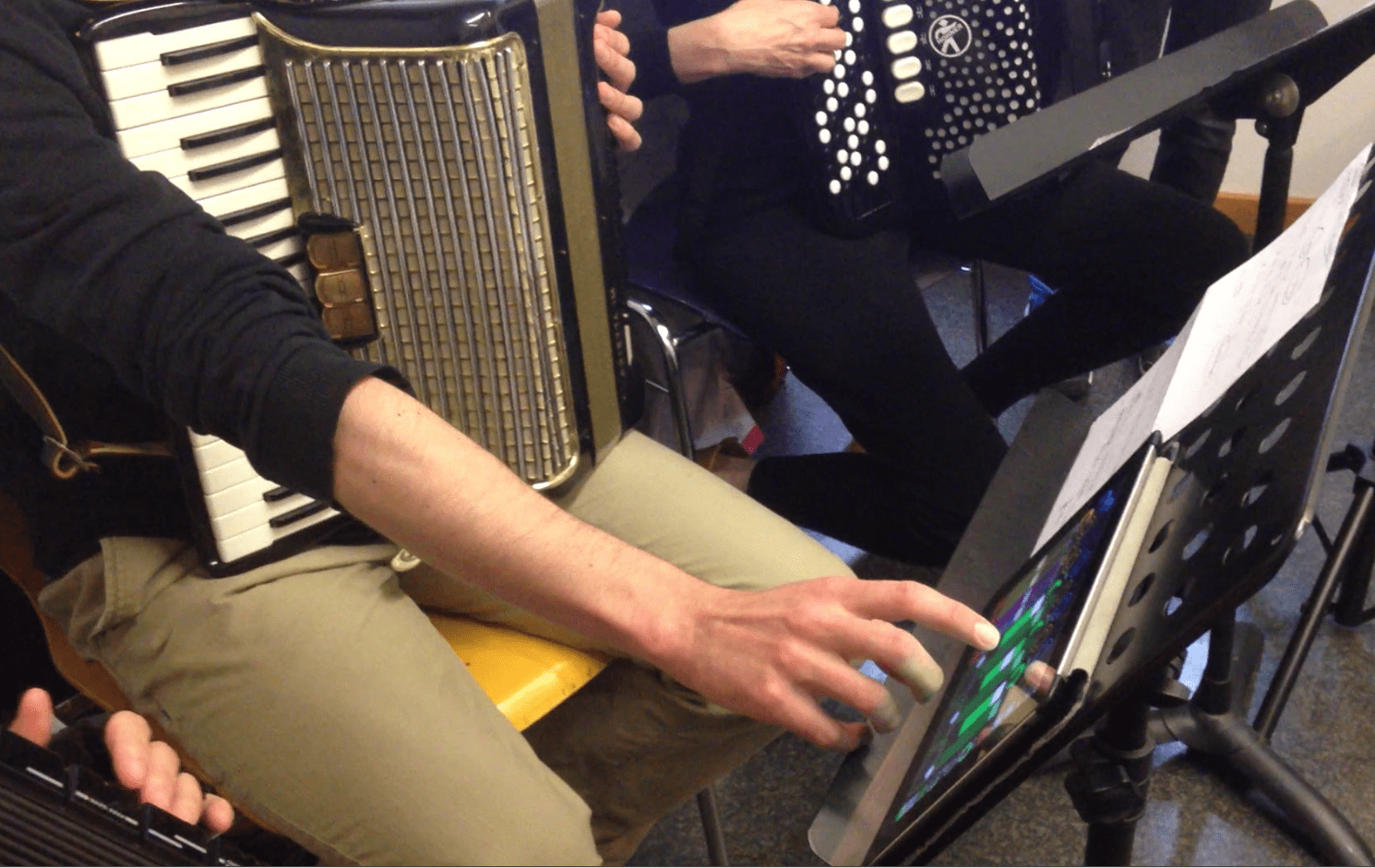 ecole de musique accordéons et ipad