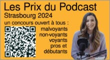 Les Prix du Podcast Strasbourg 2024 - qrcode à flasher vars la page du concours