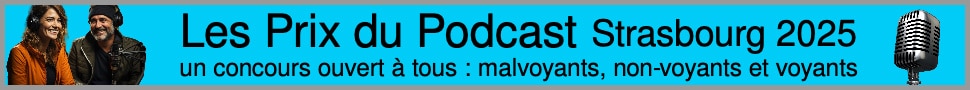 cliquez pour atteindre la page des Prix du Podcast Strasbourg 2025