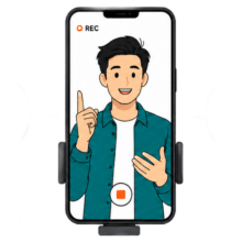 Publier facilement des vidéos courtes ? un smartphone enregsitre une vidéo en format vertical